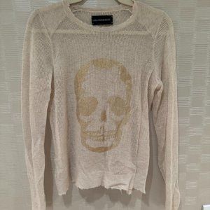 Zadig and Voltaire Skull Cashmere Sweater Size S